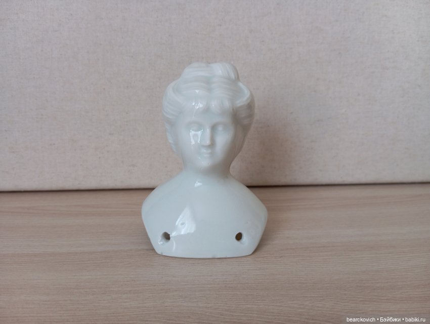 Антикварный фарфоровый бюст редкой Русской куклы (фото 5)