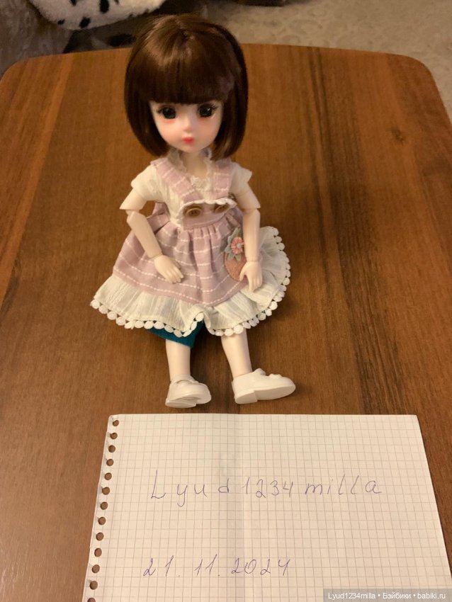 Кукла с прической каре прошитой (фото 3)