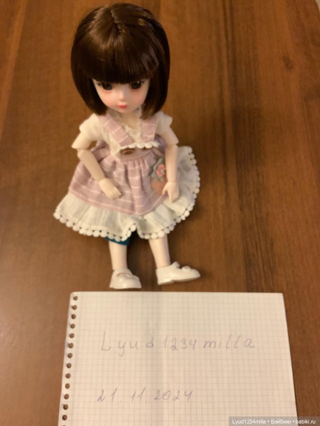 Кукла с прической каре прошитой (фото 2)