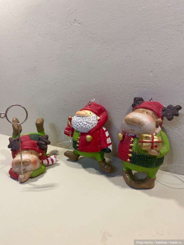 Три веселые новогодние фигурки-подвески (фото 2)