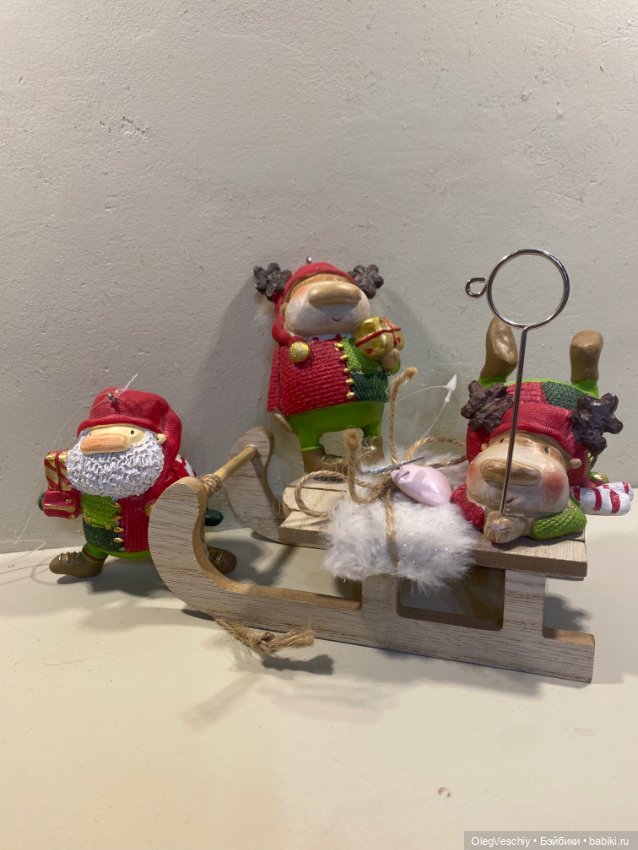 Три веселые новогодние фигурки-подвески (фото 3)
