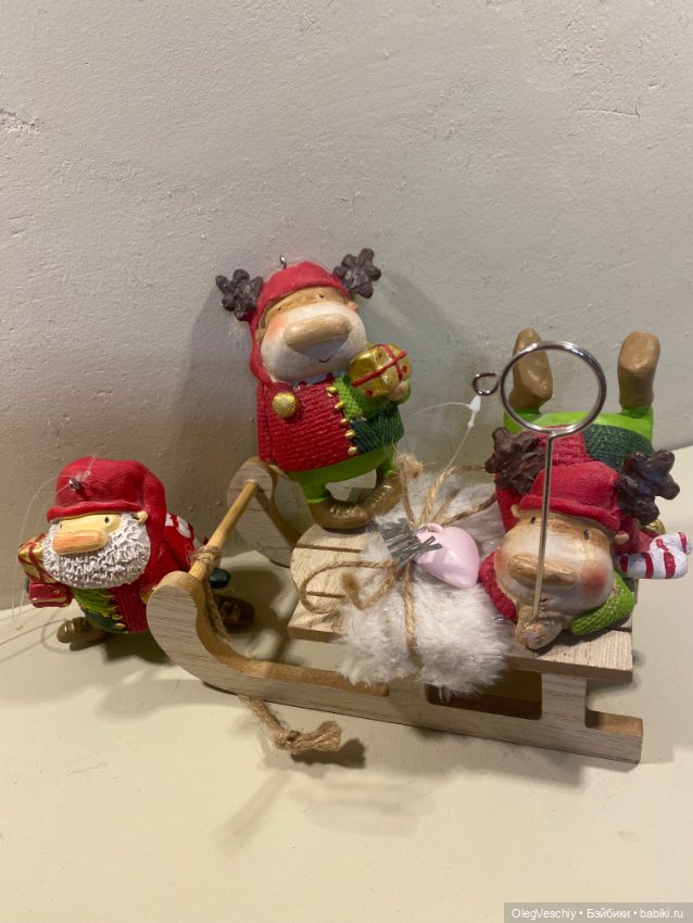 Три веселые новогодние фигурки-подвески (фото 5)