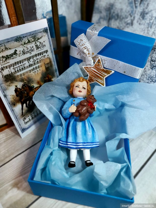 Девочка в голубом — Авторские игрушки (фото 7)