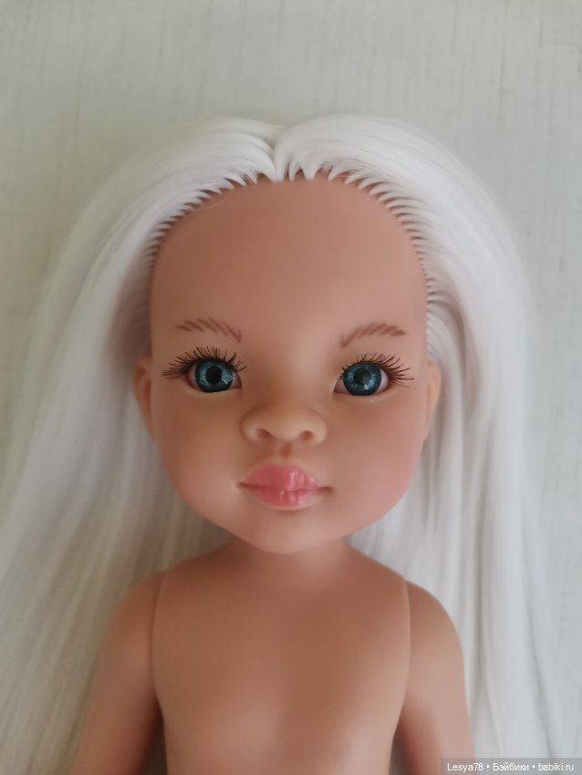 Белоснежная Маника 2 Паола рейна, прошитая искусственными трессами (фото 7)