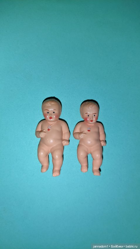 Целлулоидные пупсики Minerva с соской, высота 5 см