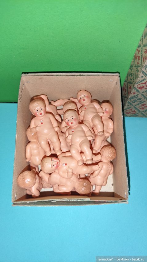 Целлулоидные пупсики Minerva с соской, высота 5 см (фото 5)