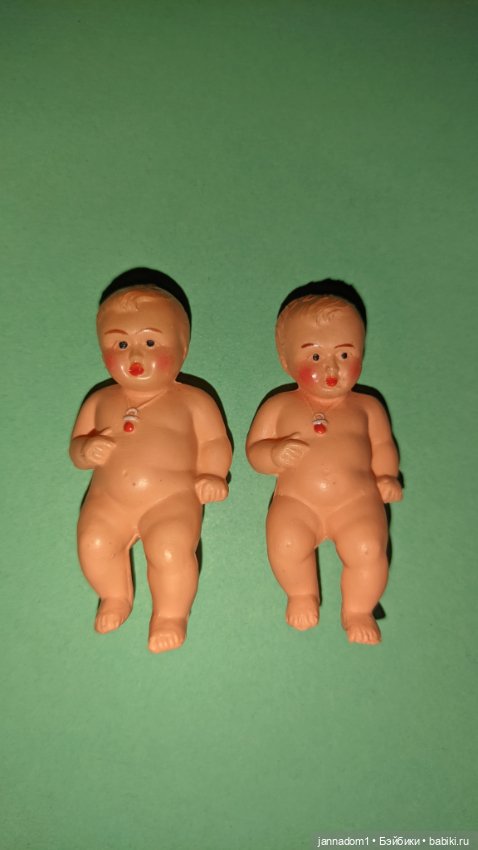 Целлулоидные пупсики Minerva с соской, высота 5 см (фото 2)