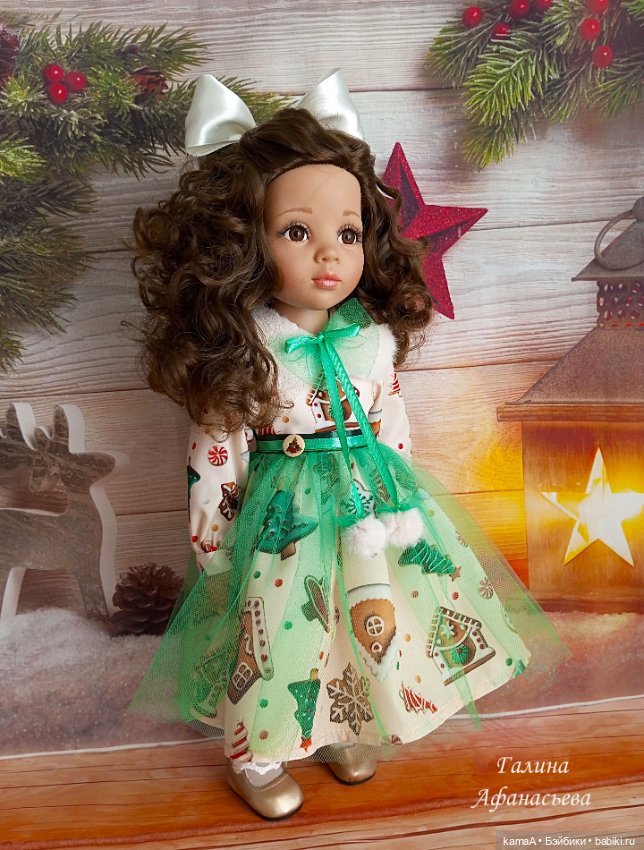 Платье "Пряники" для куклы Готц 50 см (фото 4)