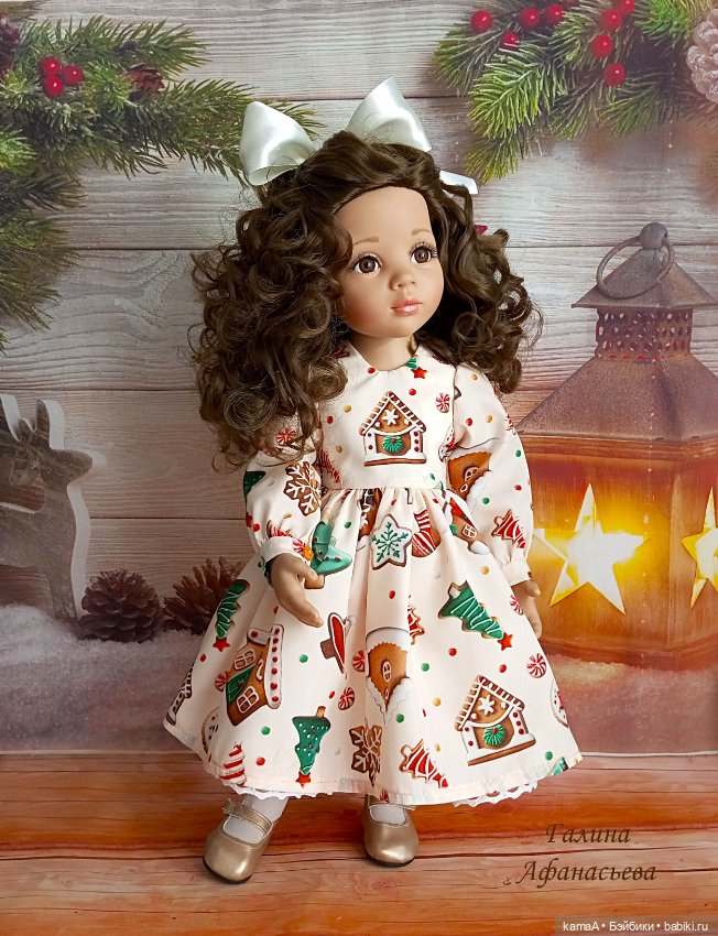 Платье "Пряники" для куклы Готц 50 см (фото 2)