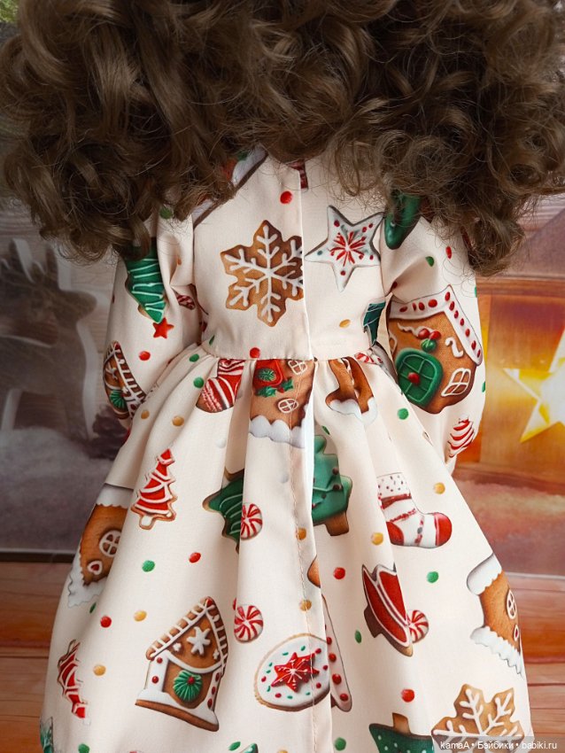 Платье "Пряники" для куклы Готц 50 см (фото 3)