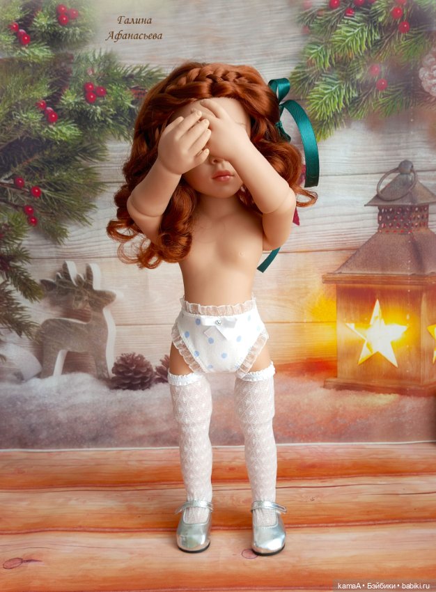 Платье "Ёлочки" для куклы Готц 50 см