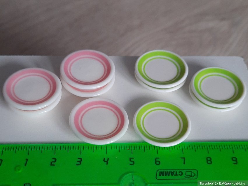 Тарелочки — Миниатюра для кукол (фото 7)