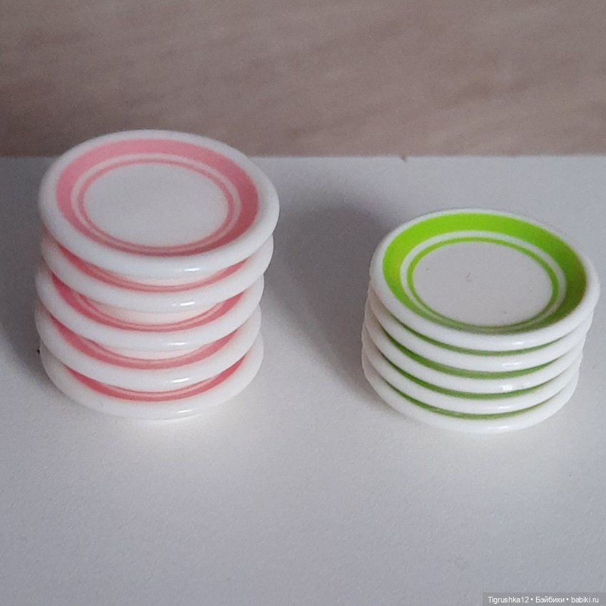 Тарелочки — Миниатюра для кукол