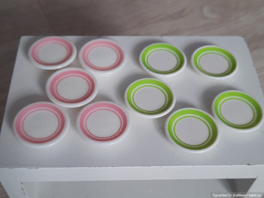 Тарелочки — Миниатюра для кукол (фото 4)