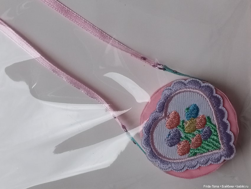Сумочка для барби кукольная сумка вышитая растительный узор цветы деревья Момоко Поппи ФР ИТ Дисней