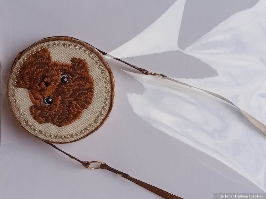 Сумочка для барби кукольная сумка вышивка кошечка собачка лисичка панда Момоко Поппи ФР ИТ Дисней (фото 10)