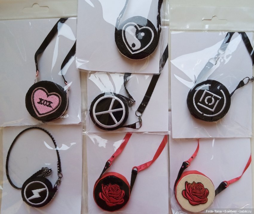 Сумочка барби Кен Парень Интегрити Петворкс сумка вышитая черная Момоко Поппи ФР Дисней (фото 3)