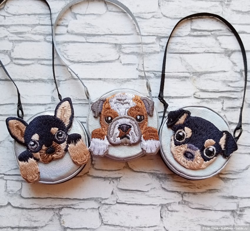 Сумочка для барби кукольная сумка вышивка кошечка собачка лисичка панда Момоко Поппи ФР ИТ Дисней