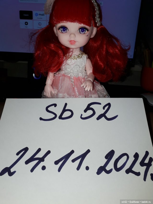 Милая шарнирная девочка, крупнее обычных Баболи по 16 см