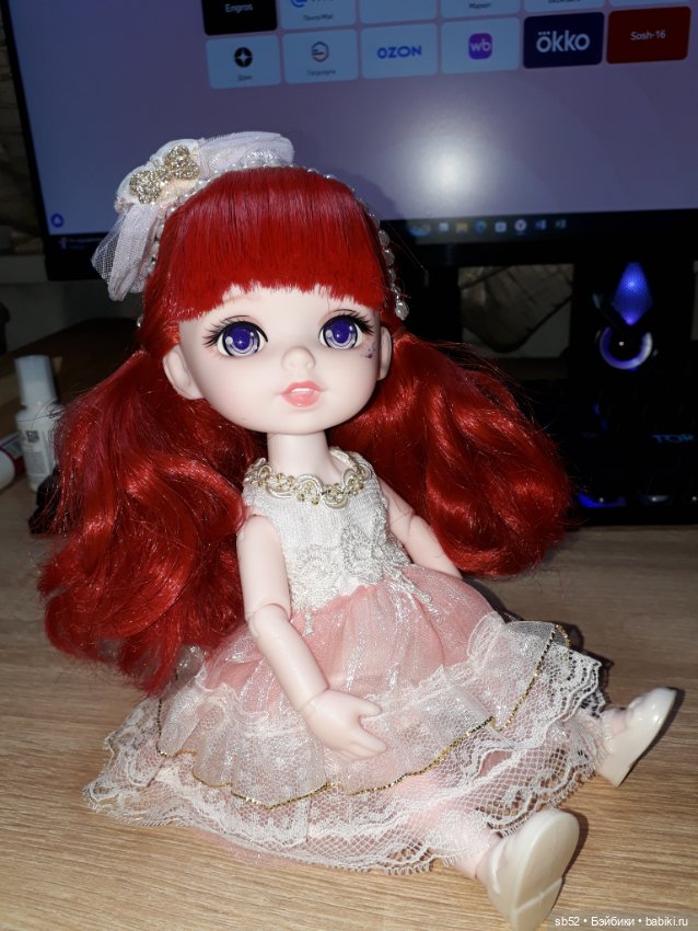 Милая шарнирная девочка, крупнее обычных Баболи по 16 см (фото 6)