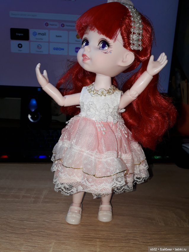 Милая шарнирная девочка, крупнее обычных Баболи по 16 см (фото 5)