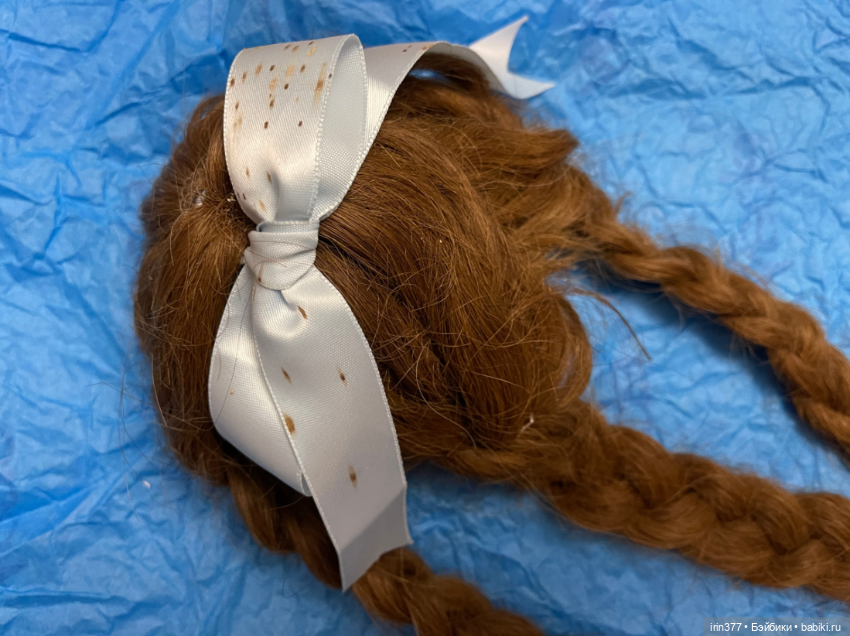 Старинный парик из натуральных волос