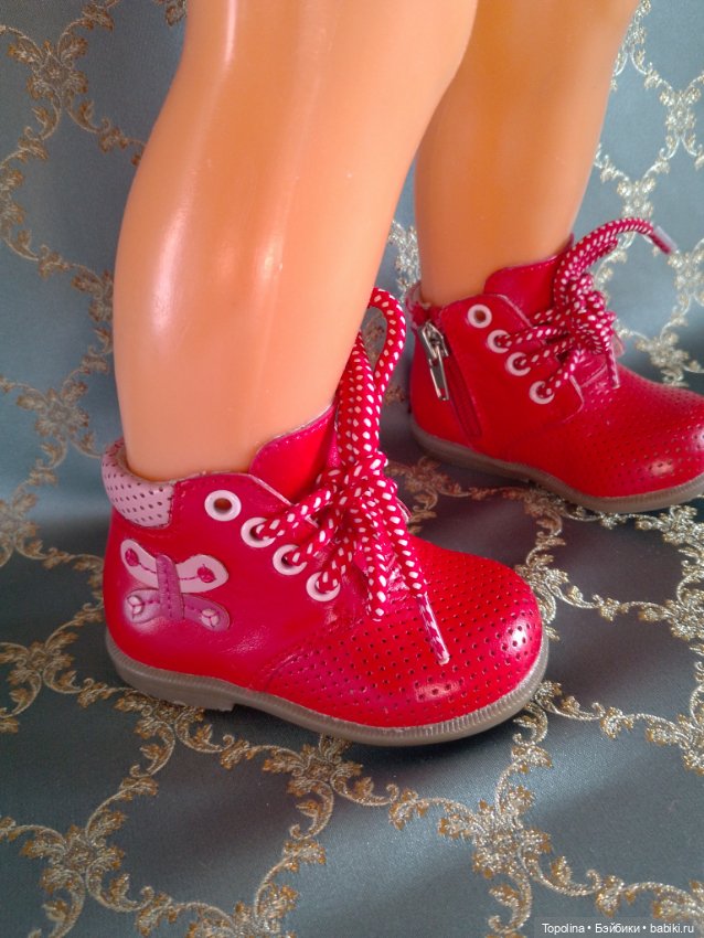 Две пары новой обуви для больших кукол (реборнов, пупсов) (фото 4)