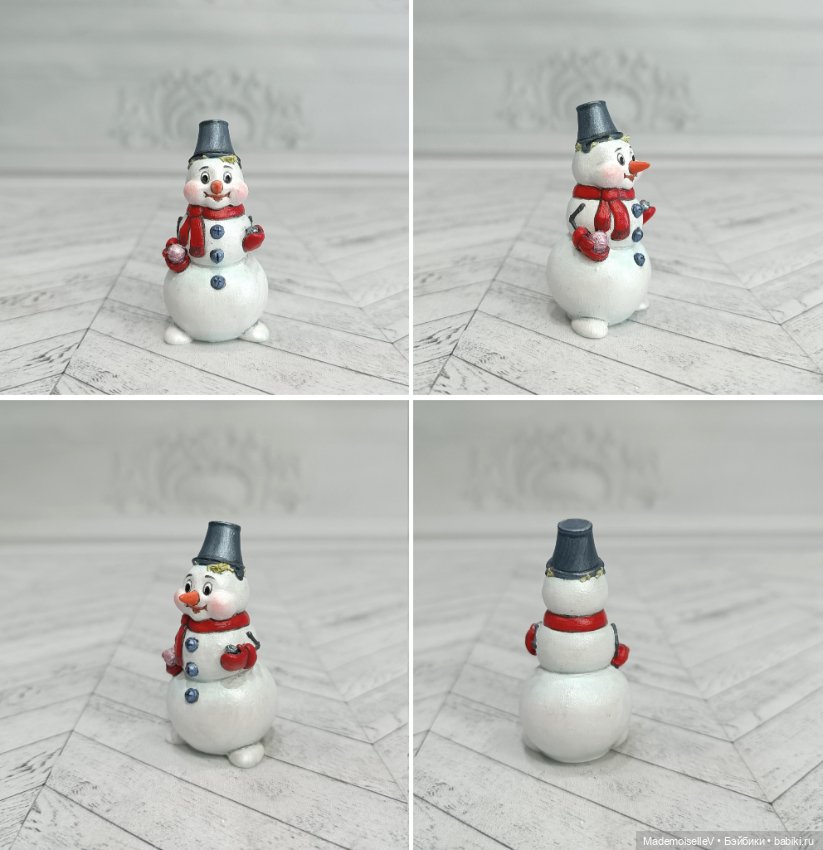 Снеговичок — Авторские игрушки (фото 2)
