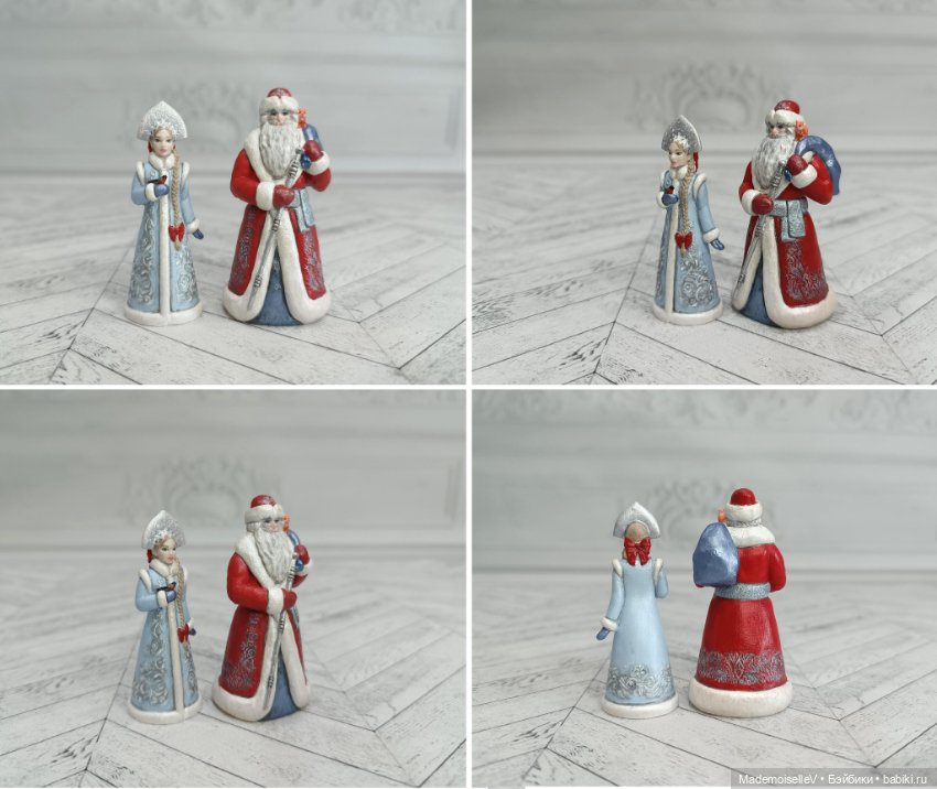 Дед Мороз и Снегурочка — Авторские игрушки (фото 8)