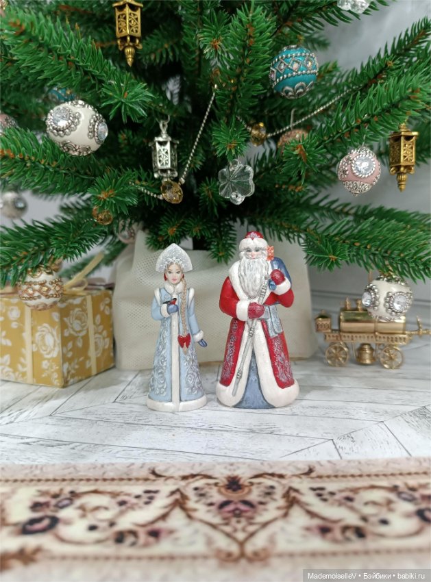 Дед Мороз и Снегурочка — Авторские игрушки (фото 9)
