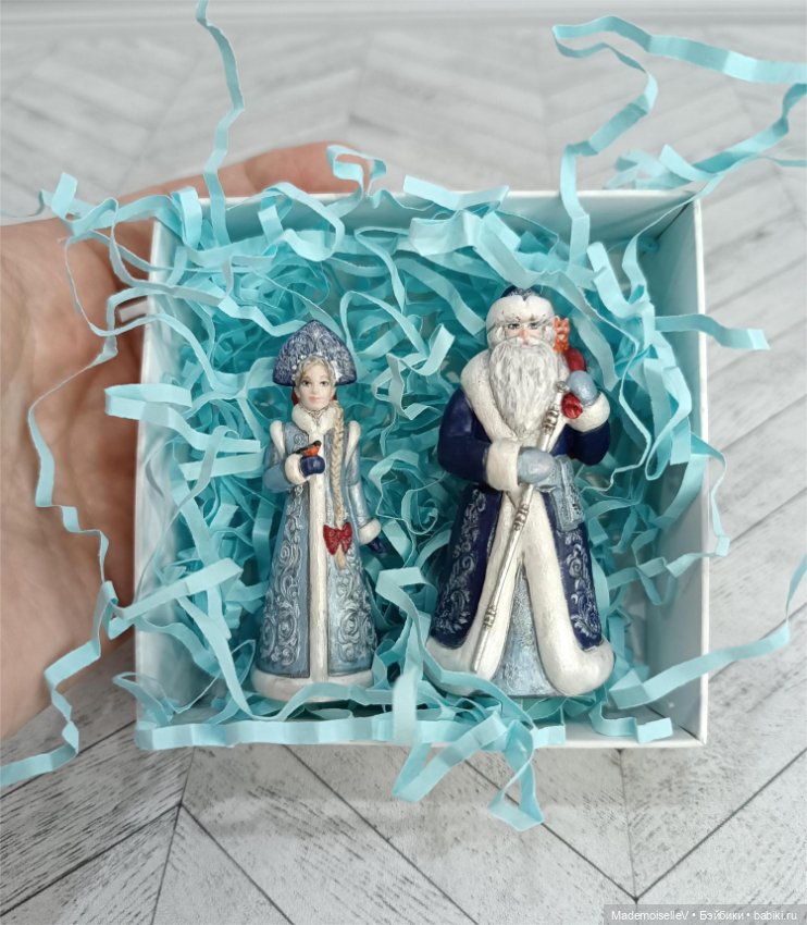 Дед Мороз и Снегурочка — Авторские игрушки (фото 6)