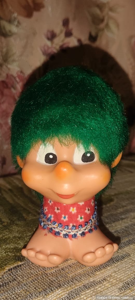 Игрушка, кукла ГДР, пятка Чудик, гном, тролль