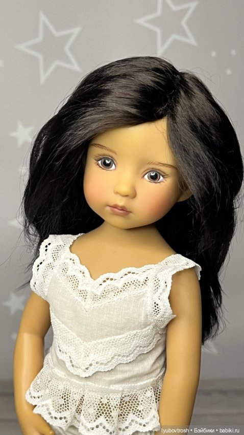 Парик натуральный черный 7/8 для Little Darlings