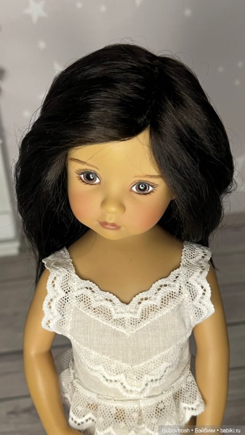 Парик натуральный черный 7/8 для Little Darlings (фото 8)