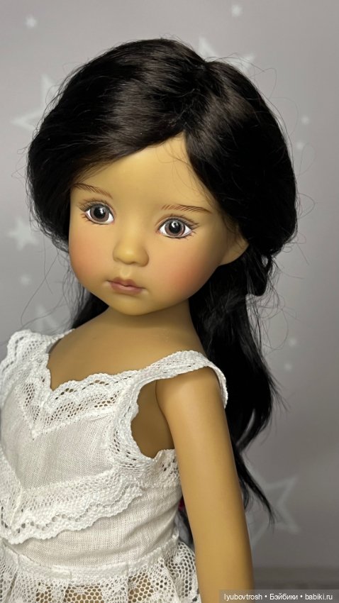 Парик натуральный черный 7/8 для Little Darlings