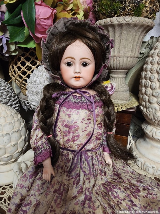 Антикварная кукла Симон Хальбиг 1010, рост 50 см