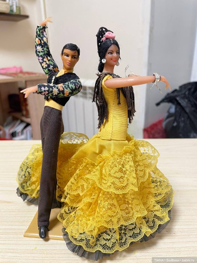 Испанские танцоры — Винтажные куклы и игрушки детства