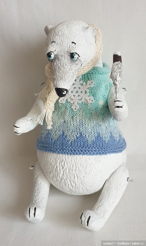 Игрушка "Белый медведь" — Авторские игрушки