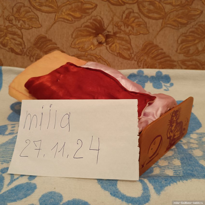 Кукольная кровать СССР — Кукольная мебель (фото 6)