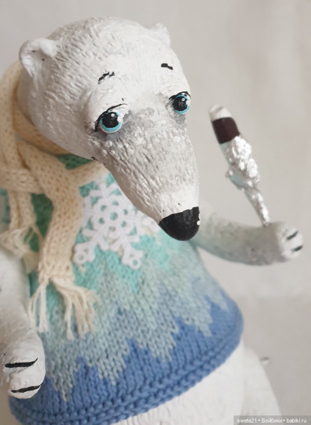 Игрушка "Белый медведь" — Авторские игрушки (фото 6)
