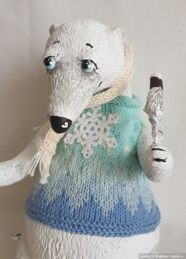 Игрушка "Белый медведь" — Авторские игрушки (фото 2)