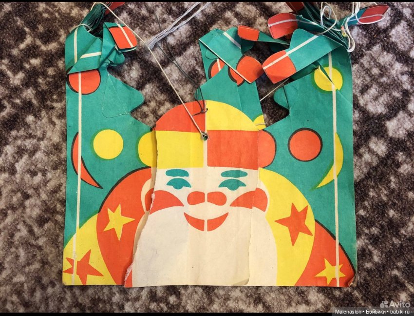 Бумажная гирлянда на елку (фото 2)