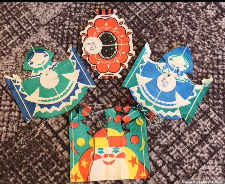 Бумажная гирлянда на елку