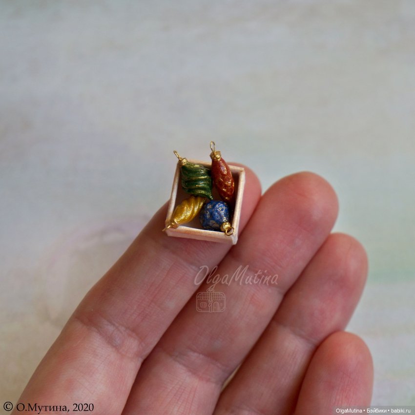 Елочные игрушки 1:12 — Миниатюра для кукол (фото 2)