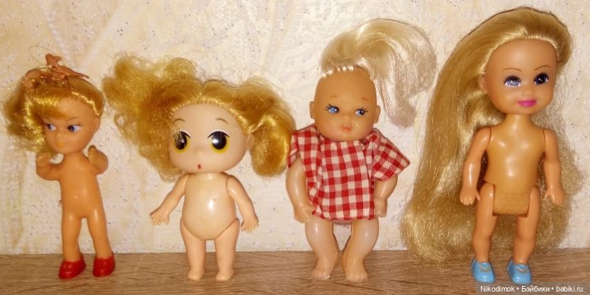 Маленькие куколки с дефектами, под реставрацию, для творчества (фото 3)