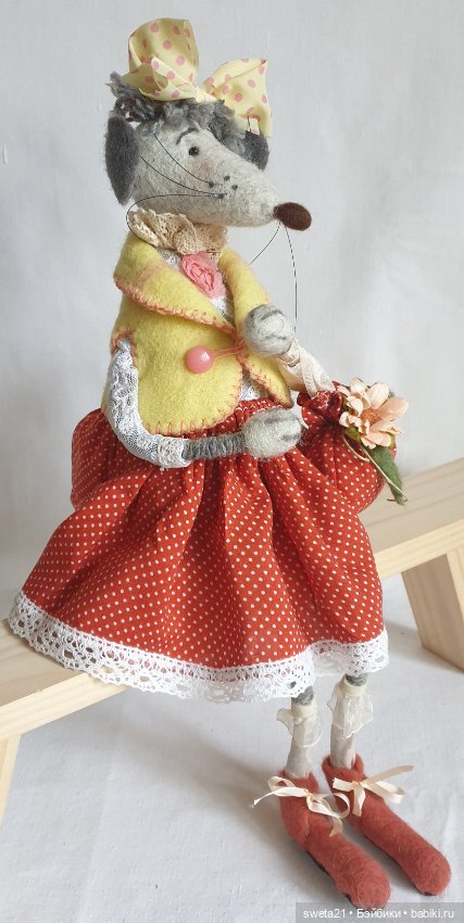Крыса "Душечка" — Авторские игрушки (фото 8)