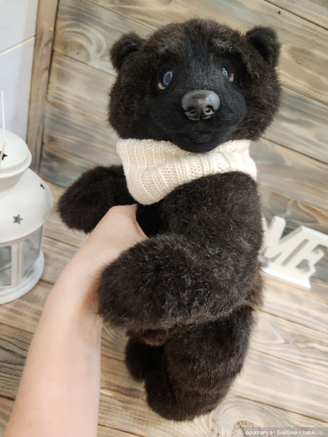 Чёрный мишка Барибал — Авторские игрушки (фото 4)