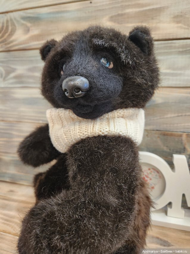 Чёрный мишка Барибал — Авторские игрушки (фото 2)