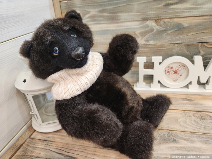 Чёрный мишка Барибал — Авторские игрушки (фото 3)