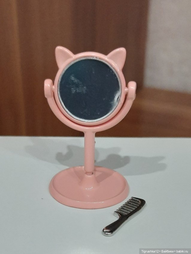 Зеркало металл — Миниатюра для кукол